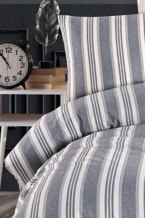 L'essentiel linge de maison Soft Line - Antracita L'essentiel linge de maison Soft Line - Antracita